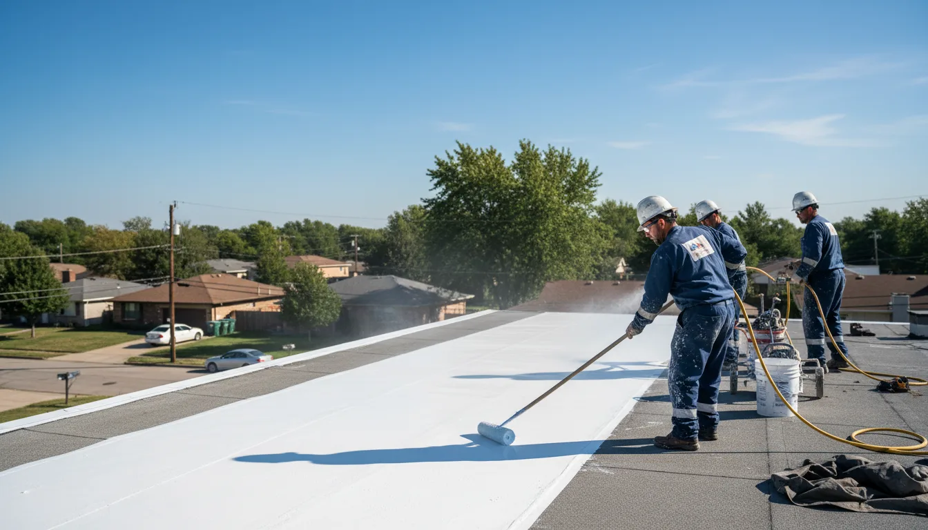 Commercial roof coating in Gibson, PA near me